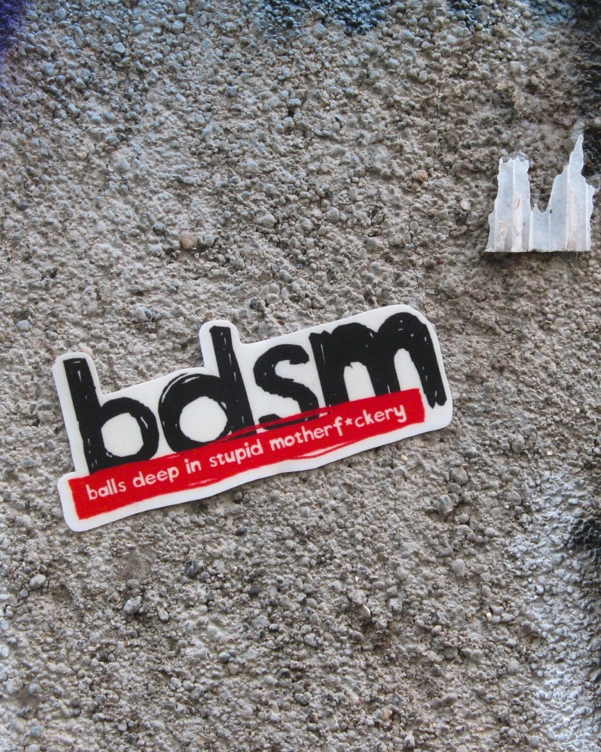 BDSM Sticker | Stupid Adult Humor